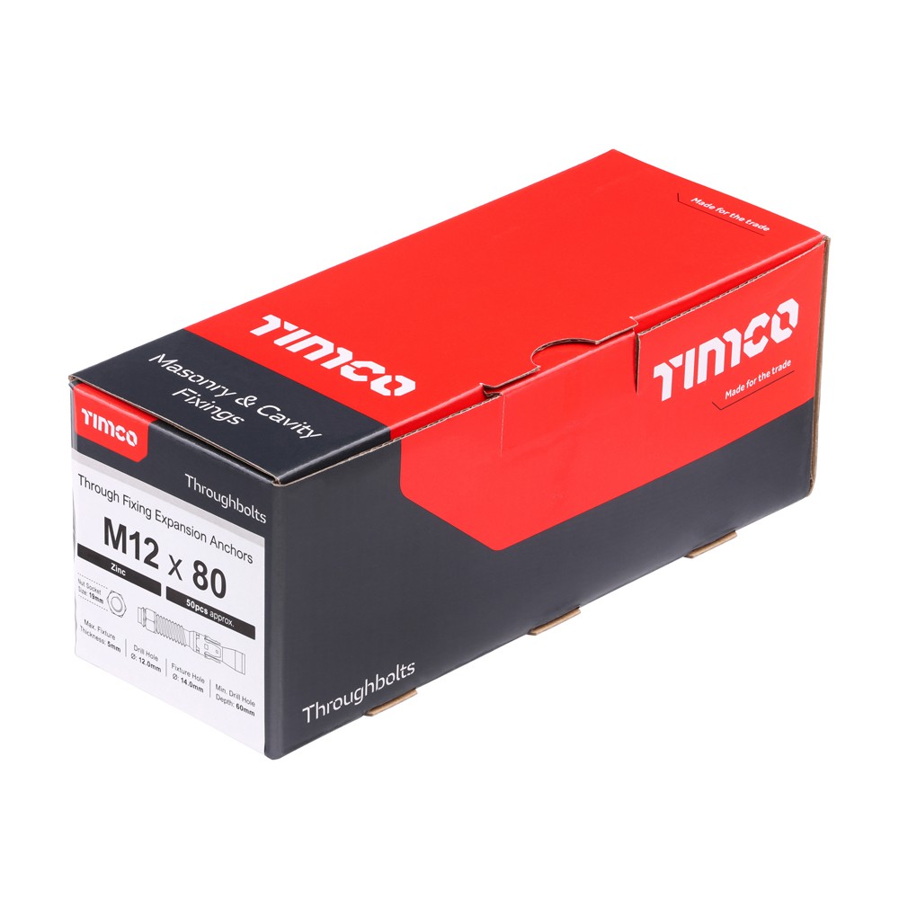 Timco Throughbolts - Zinc