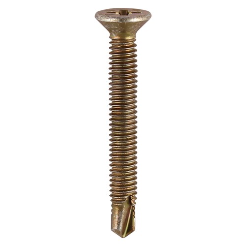Timco Window Fabrication Self Drilling Screws Countersunk Phillips - Yellow