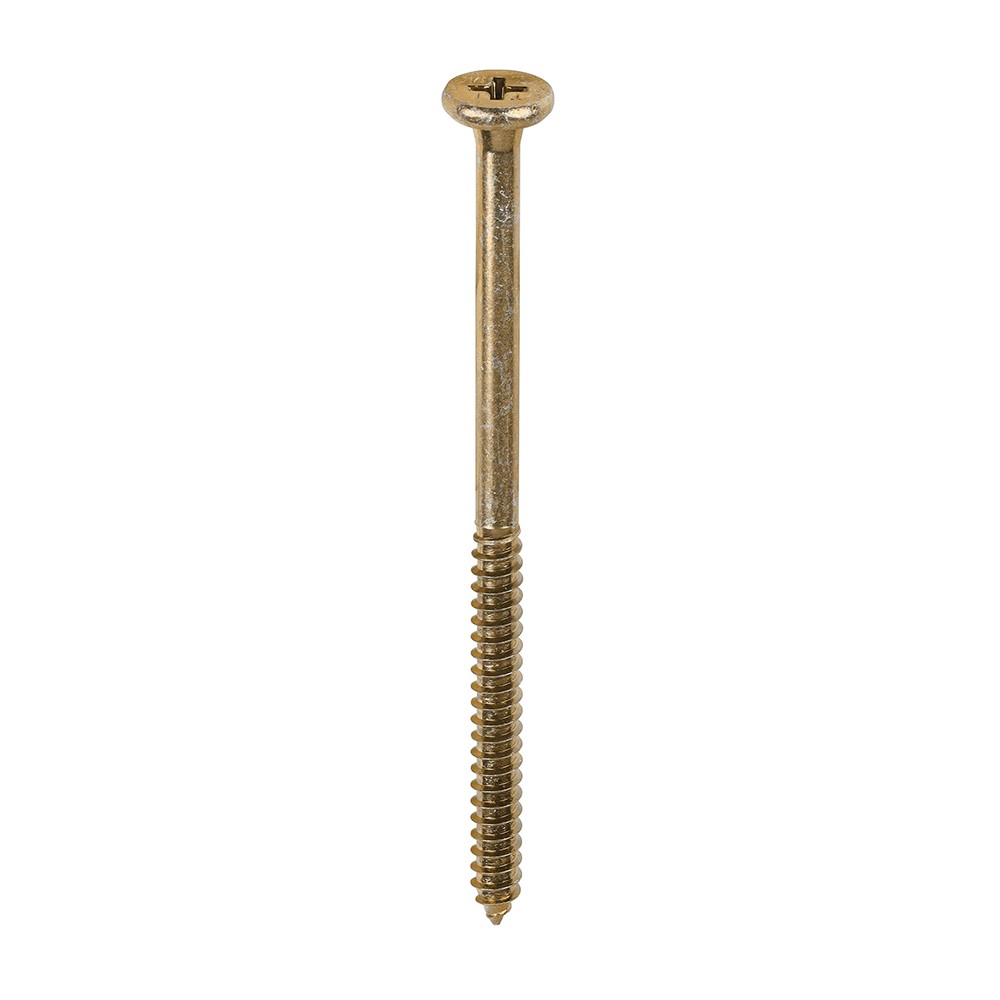 Timco Element Self Tapping Screws Pan Countersunk Phillips - Yellow