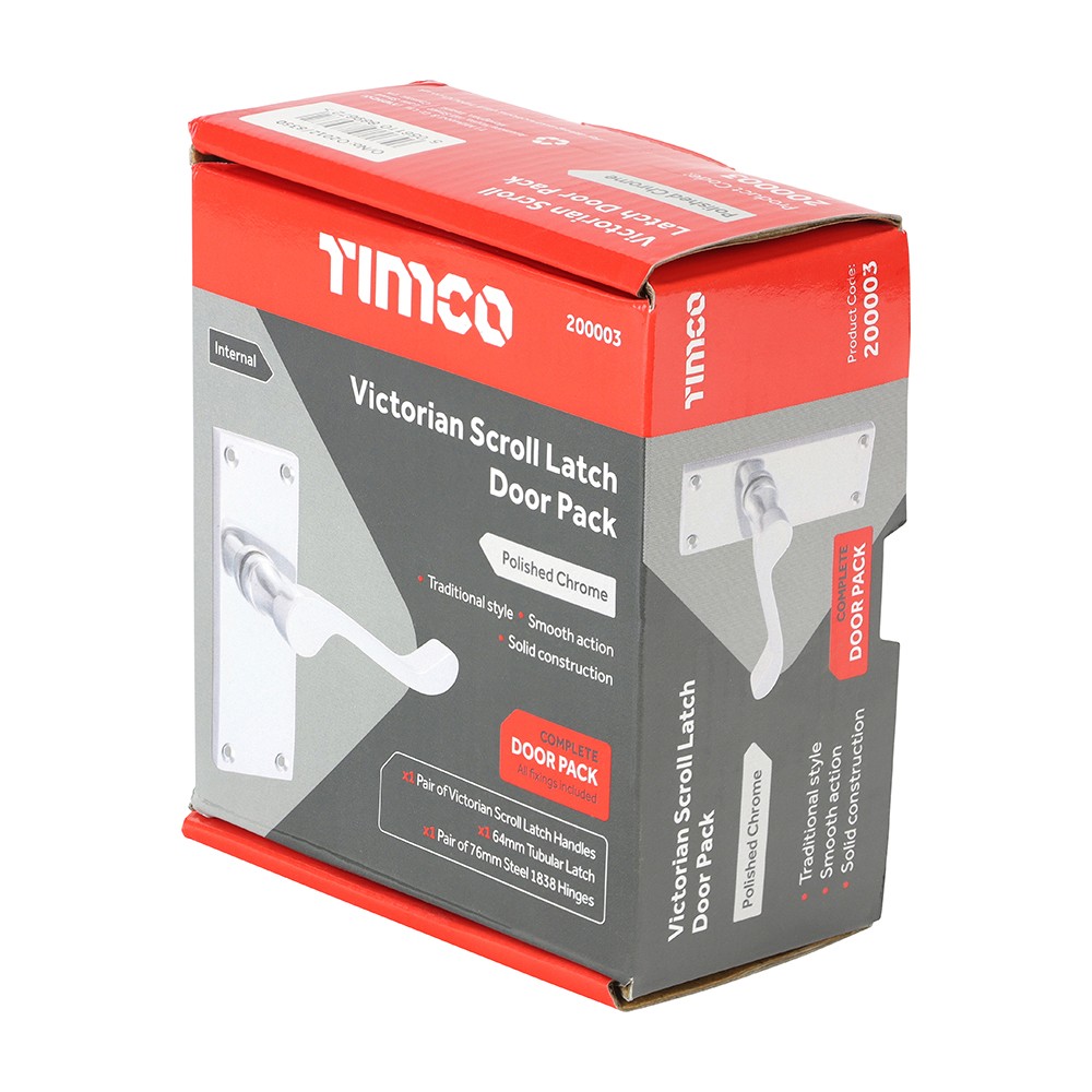 Timco Victorian Scroll Latch Door Pack