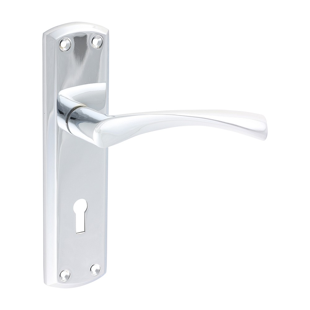 Timco Zeta Lock Handles - Polished Chrome