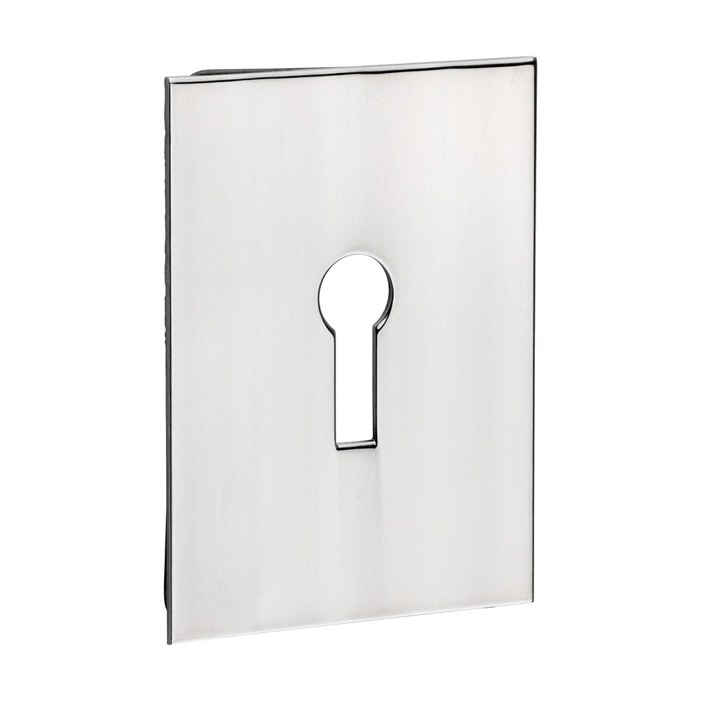 Timco Lock Profile Self-Adhesive Escutcheon - Oblong - Polished Stainless Steel