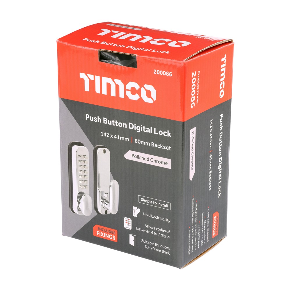 Timco Push Button Digital Lock