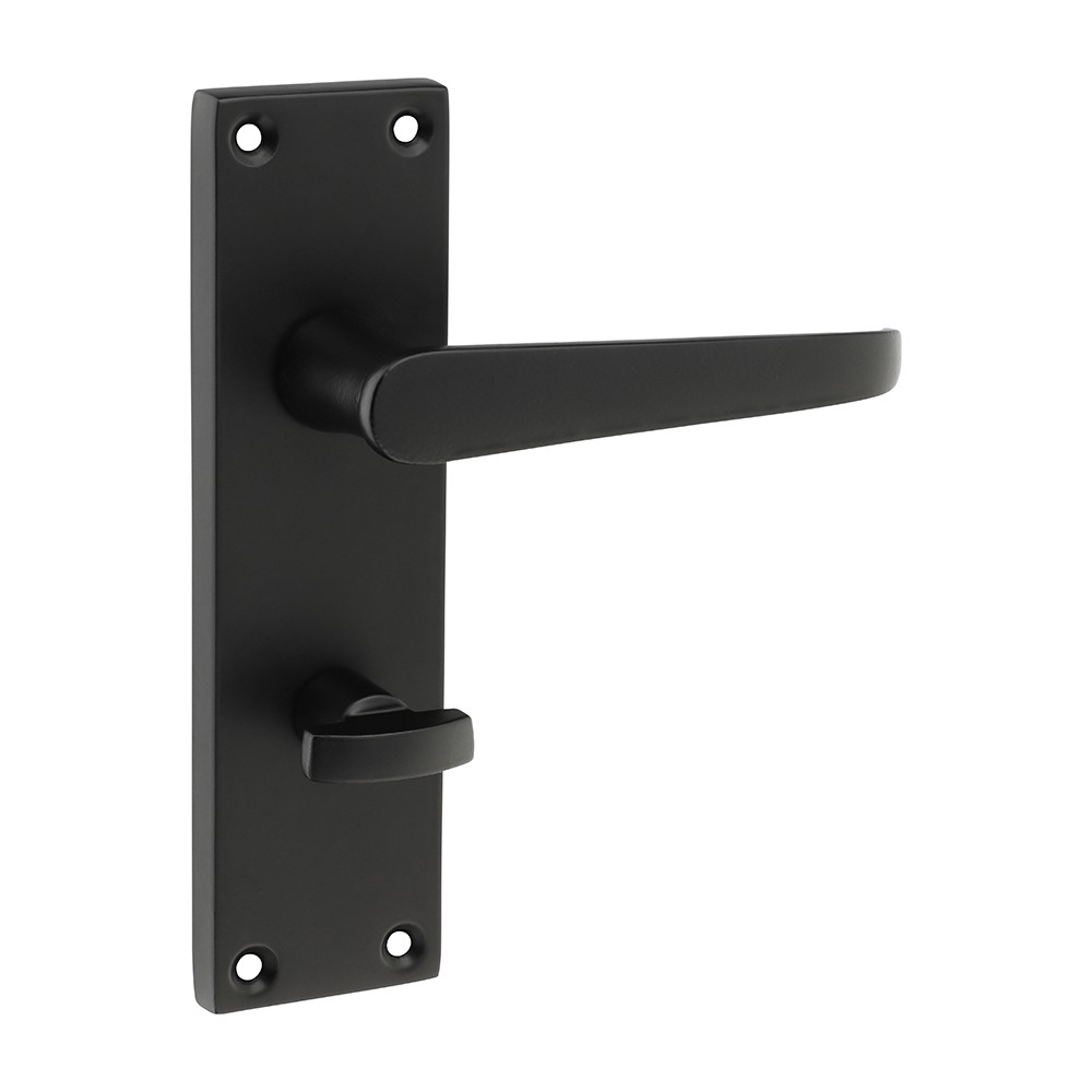 Timco Victorian Straight Bathroom Handles - Matt Black