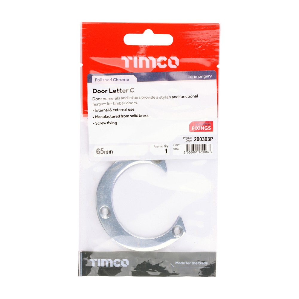 Timco Door Letter C - TimPack