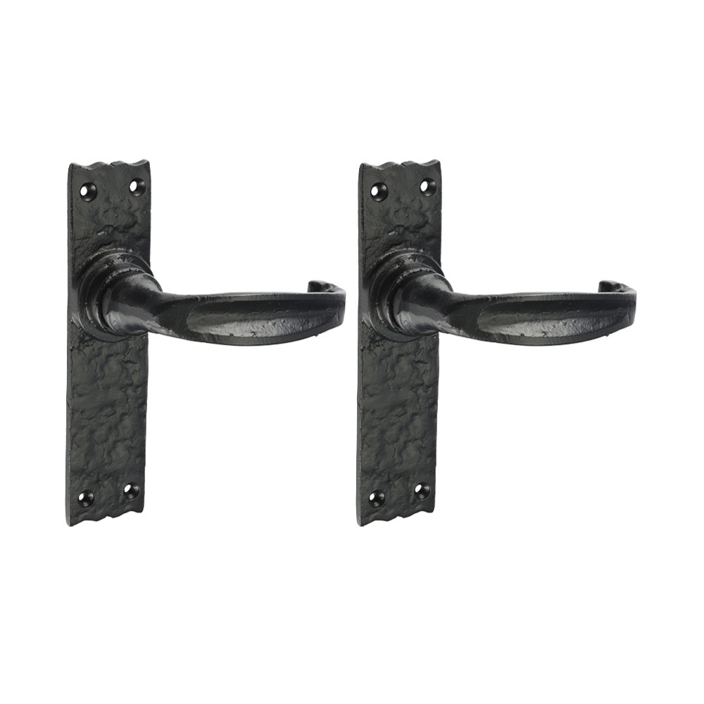 Timco Narrow Style Lever Latch Handles - Antique Black