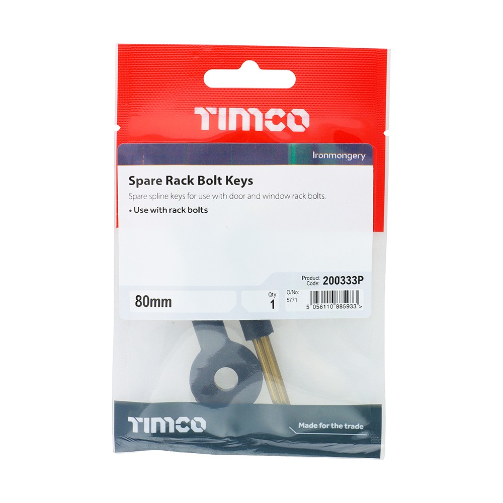 Timco Spare Rack Bolt Keys