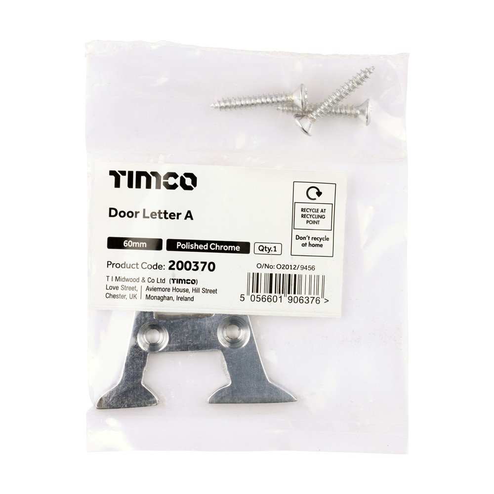 Timco Door Letter A