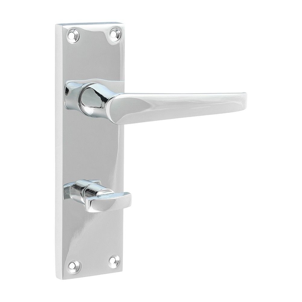Timco Victorian Straight Bathroom Handles - Polished Chrome