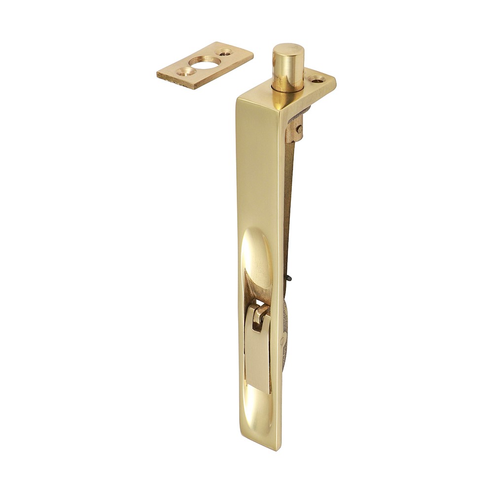 Timco Lever Action Flush Bolt - Polished Brass