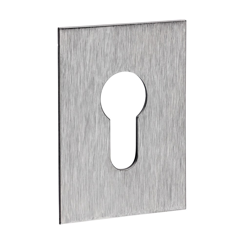 Timco Euro Profile Self-Adhesive Escutcheon - Oblong - Satin Stainless Steel