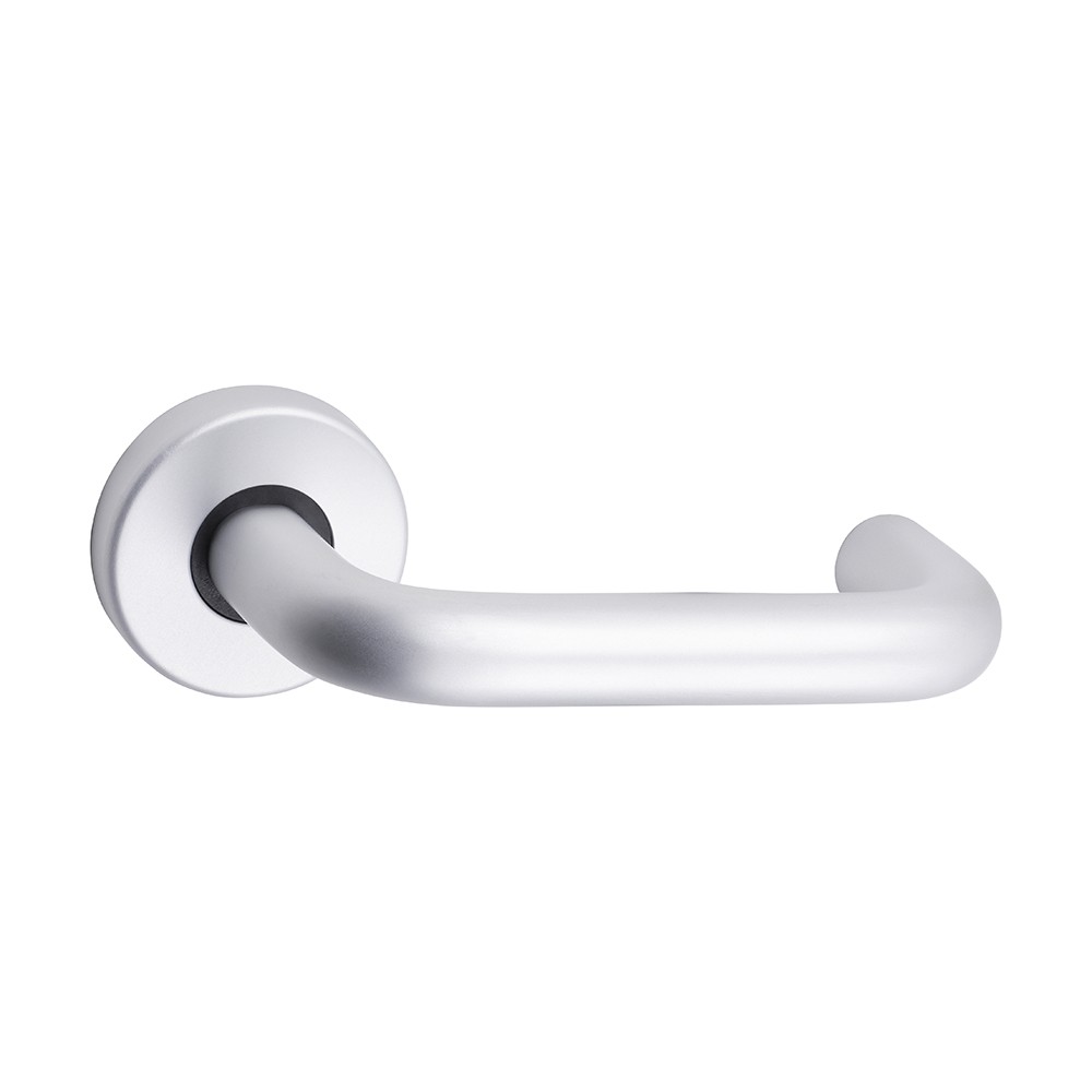 Timco Contractors Lever On Rose Handles - Satin Anodised Aluminium