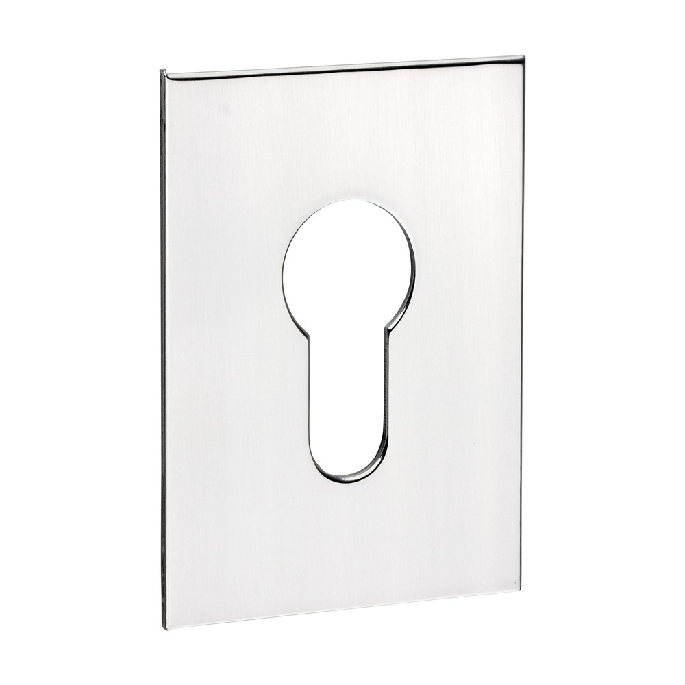 Timco Euro Profile Self-Adhesive Escutcheon - Oblong - Polished Stainless Steel