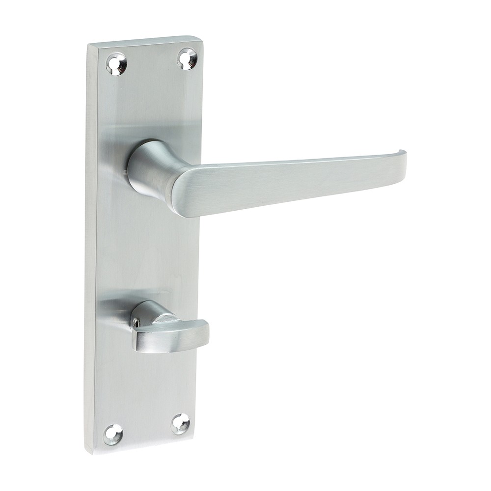 Timco Victorian Straight Bathroom Handles - Satin Chrome