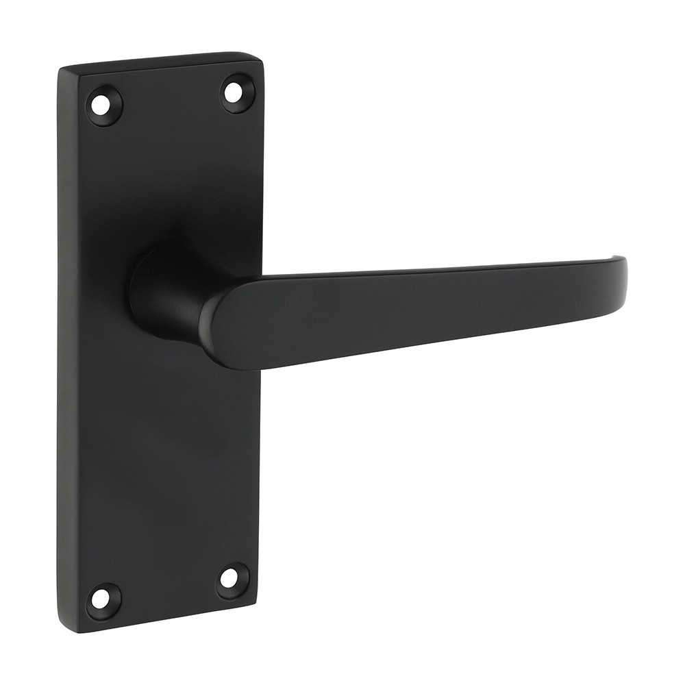 Timco Victorian Straight Latch Handles - Matt Black