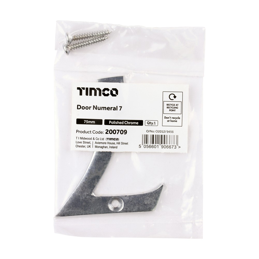 Timco Door Numeral 7