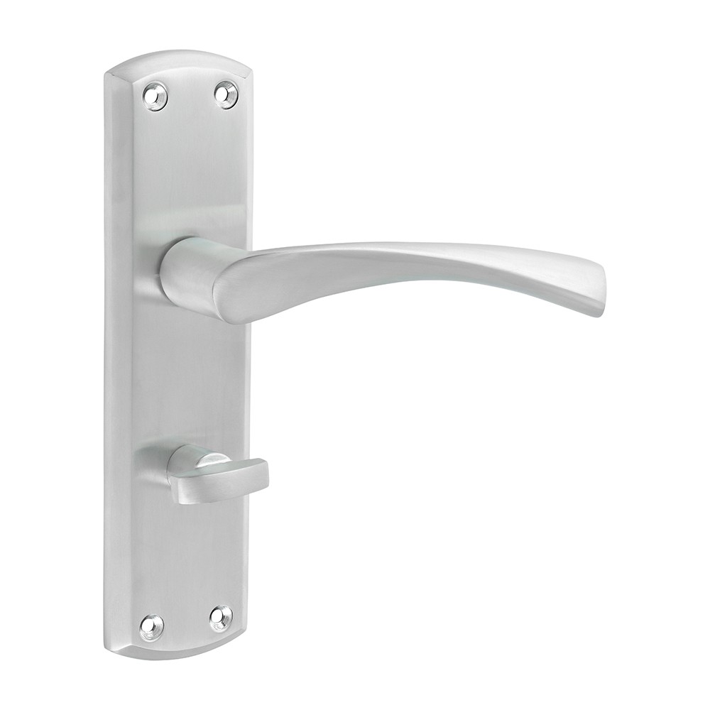 Timco Zeta Bathroom Handles - Satin Chrome