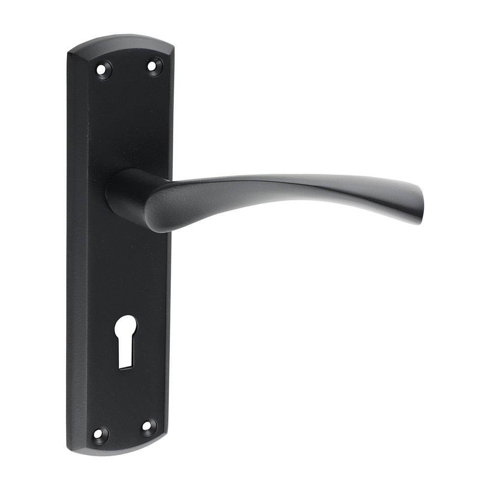 Timco Zeta Lock Handles - Matt Black