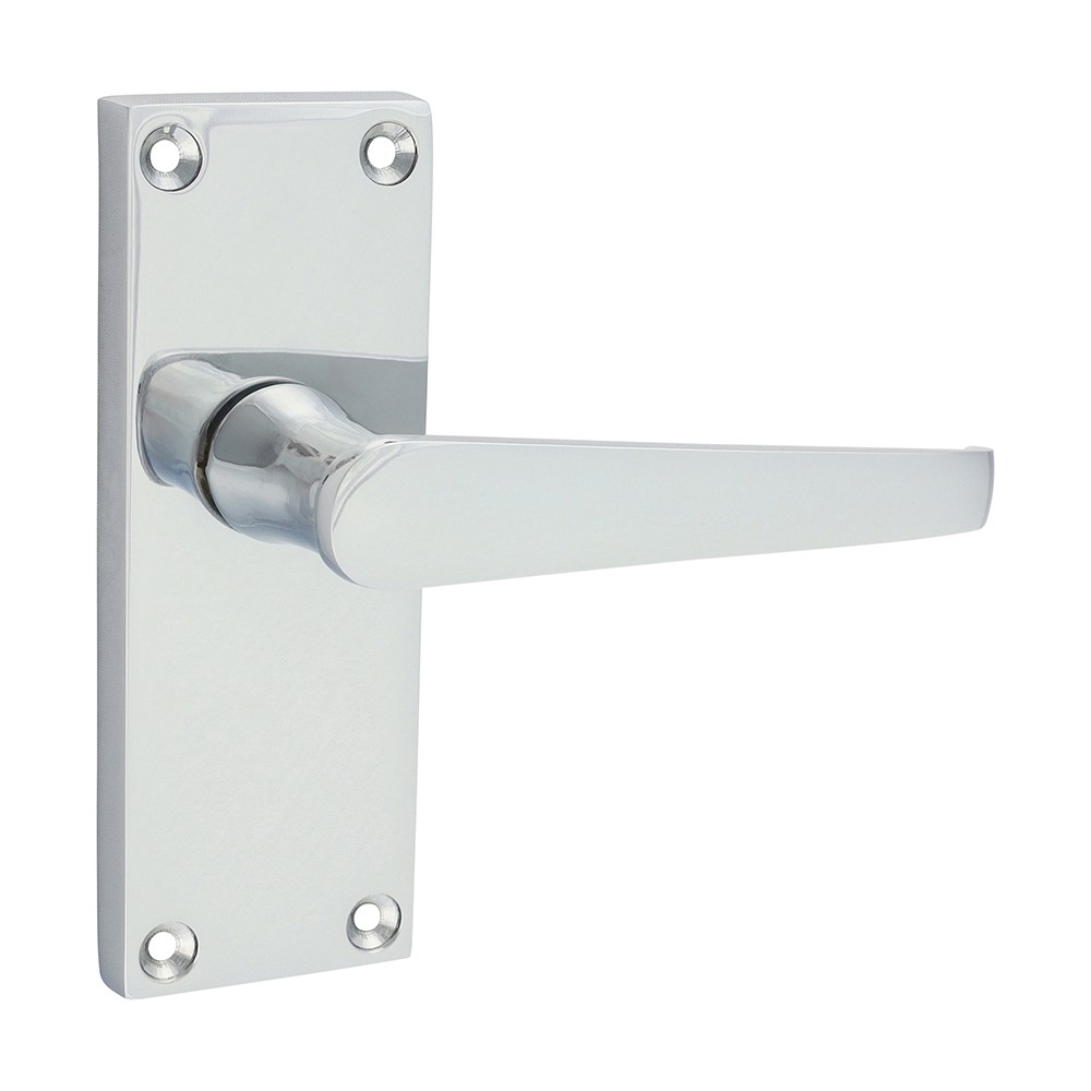 Timco Victorian Straight Latch Handles - Polished Chrome