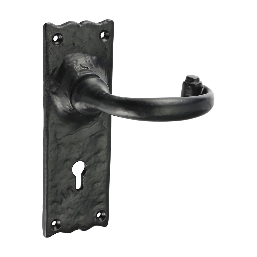 Timco Traditional Lever Lock Handles - Antique Black