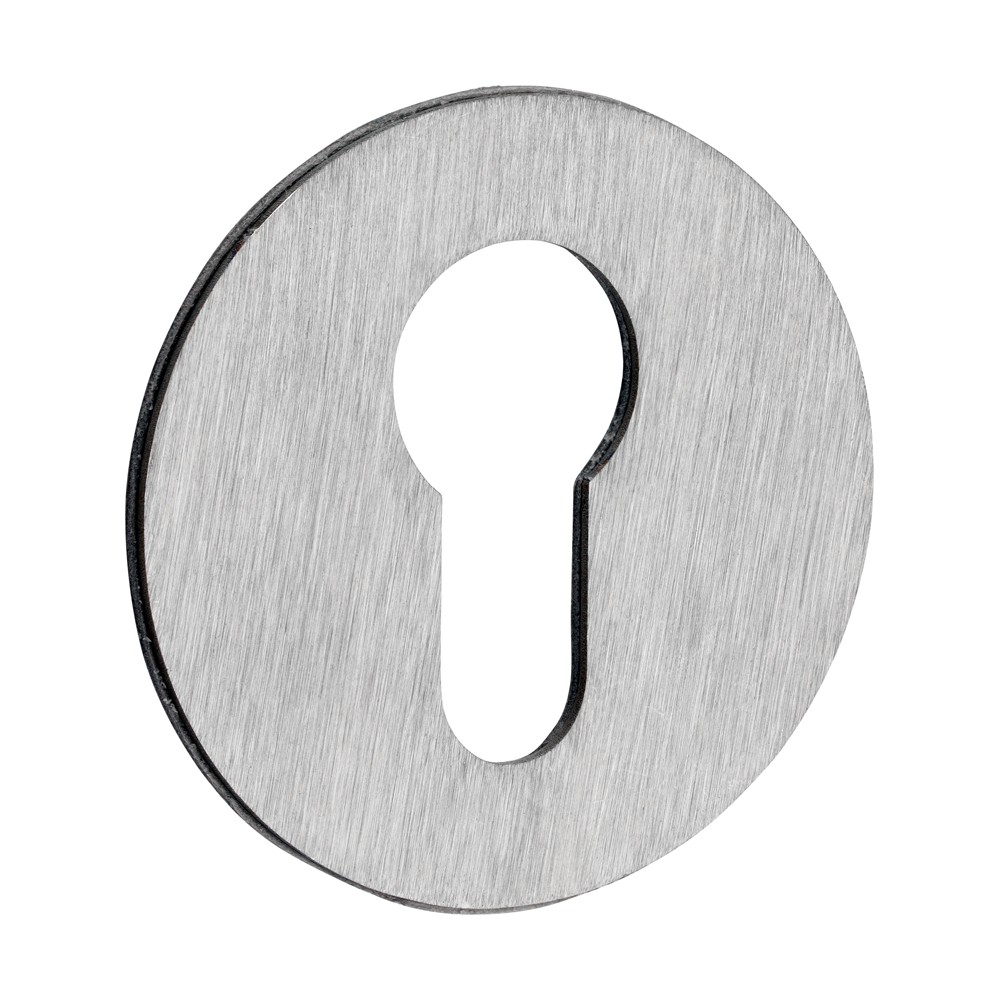 Timco Euro Profile Self-Adhesive Escutcheon - Round - Satin Stainless Steel