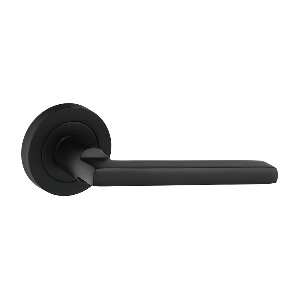 Timco Radmore Lever On Rose Handles - Matt Black