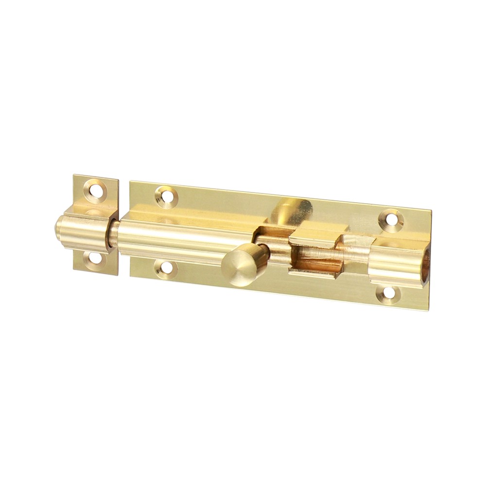 Timco Straight Barrel Bolt - Polished Brass