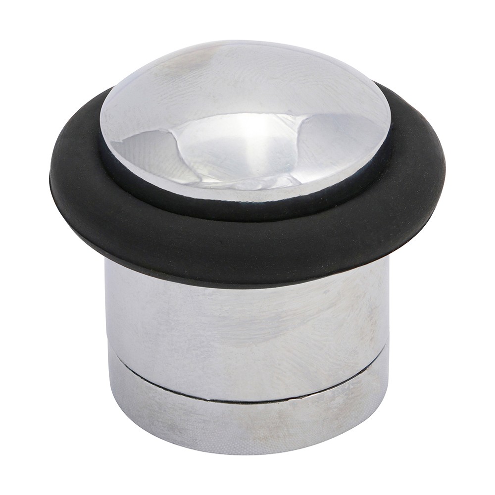 Timco Cylinder Door Stop - Polished Chrome