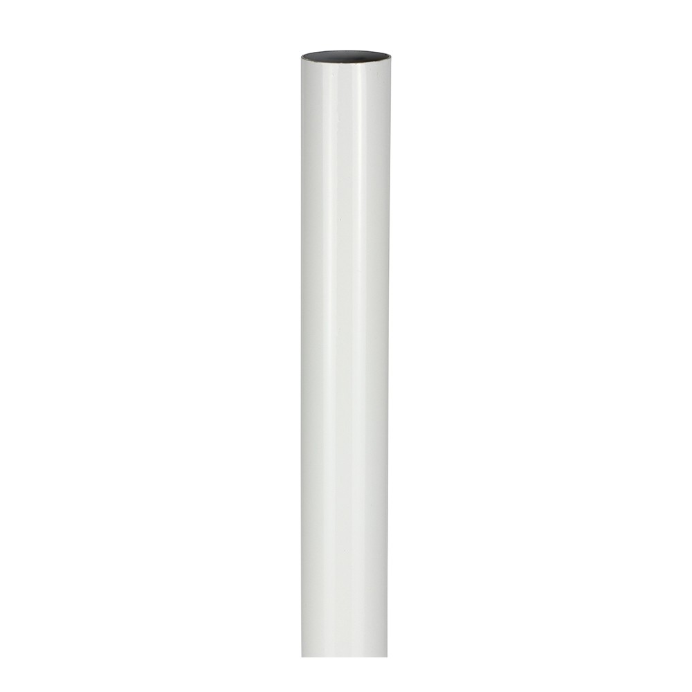 Timco Wardrobe Rail - Round - White