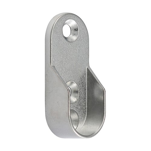 Timco End Sockets For Oval Tubes 30 x 15mm - Polished Chrome