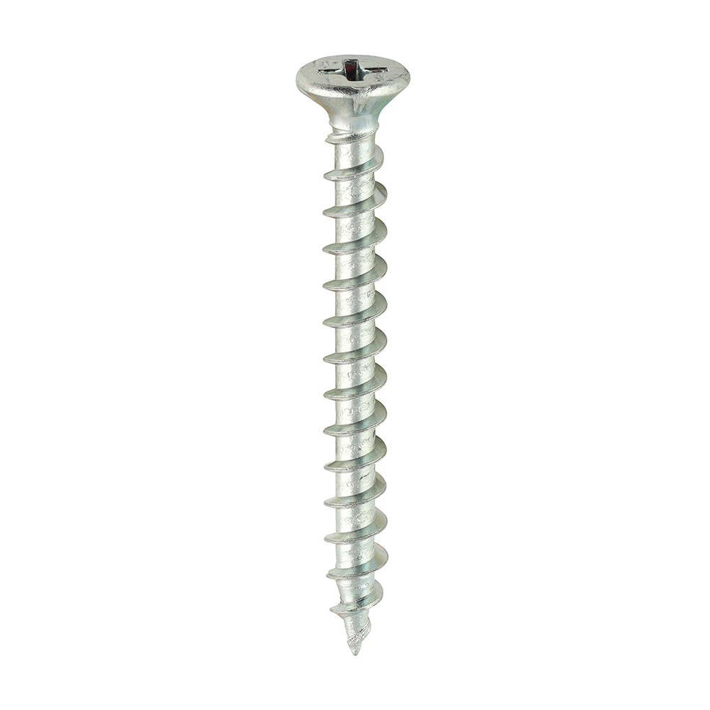 Timco Window Fabrication Screws Countersunk Single Thread Phillips - Zinc