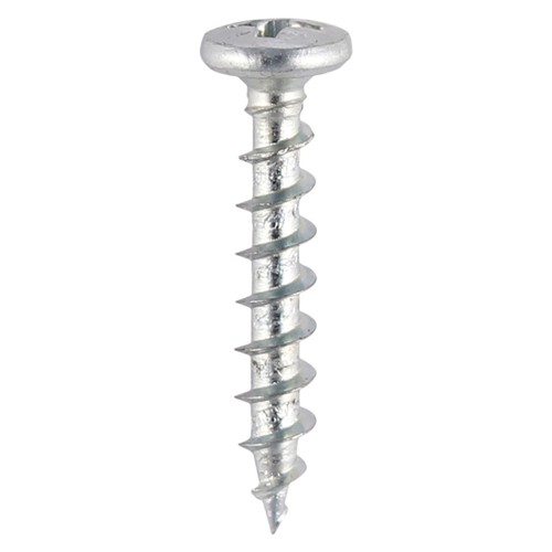 Timco Window Fabrication Screws Shallow Pan Countersunk Phillips - Zinc