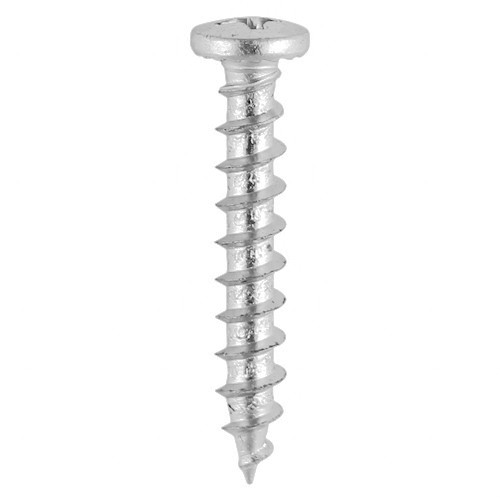 Timco Window Fabrication Screws Shallow Pan with Serrations Phillips - Stainless Steel