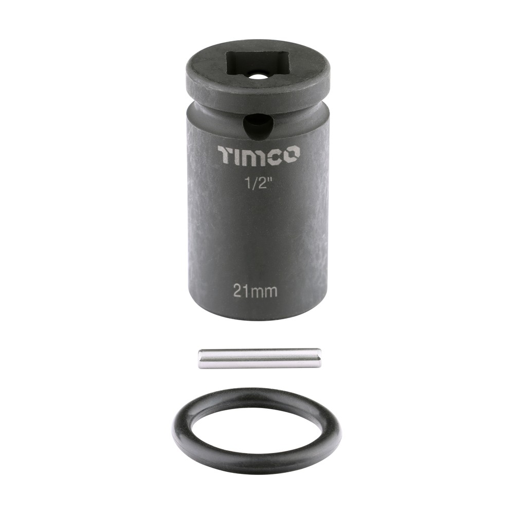 Timco Scaffolders Short Impact Socket 21 x 52mm