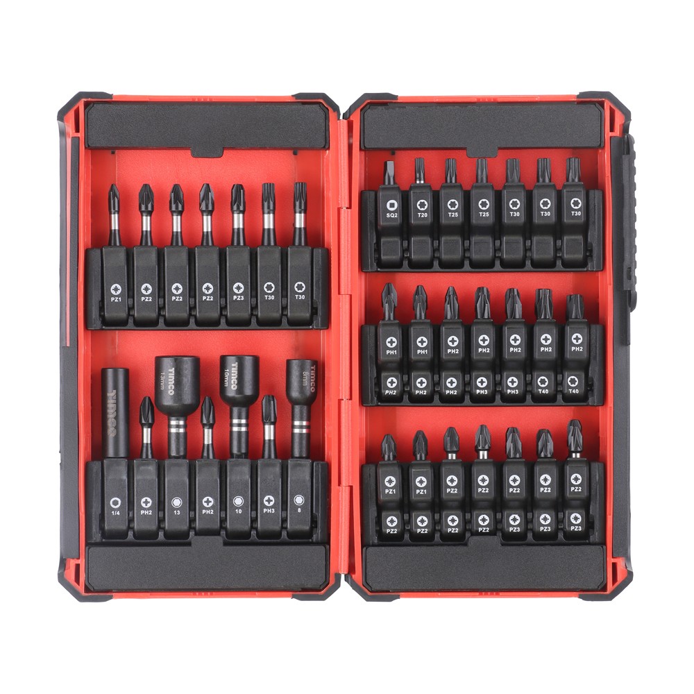 Timco Impact Driver Bit Set - Case 49 Piece