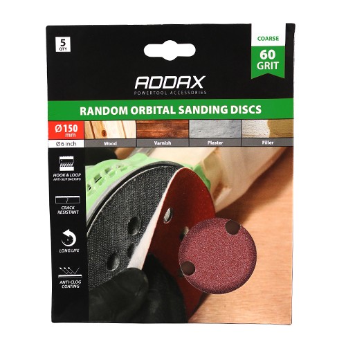 Timco Random Orbital Sanding Discs 150mm - Red