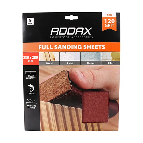 Timco Sanding Sheets 230 x 280mm - Red