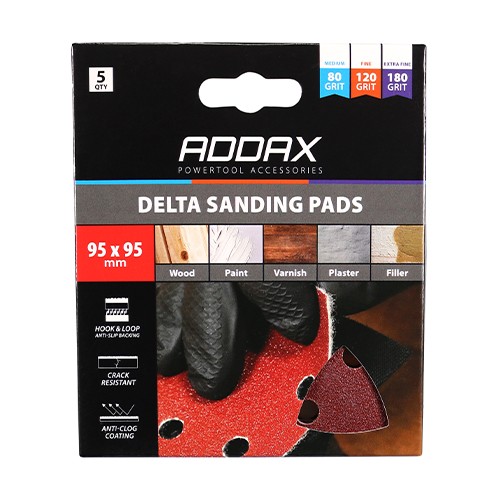 Timco Delta Sanding Pads Mixed Pack 95 x 95mm - Red