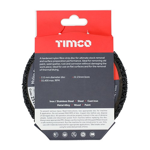 Timco Nylon Stripping & Preparation Disc 115 x 22.23mm