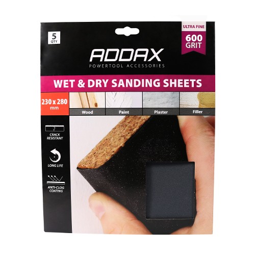 Timco Wet & Dry Sanding Sheets 230 x 280mm - Black