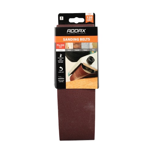 Timco Sanding Belts 75 x 533mm - Red