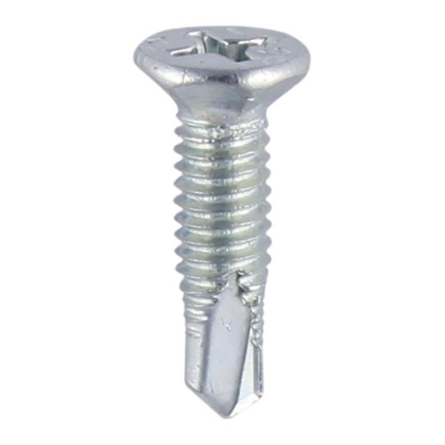 Timco Window Fabrication Self Drilling Screws Countersunk Facet Phillips - Zinc