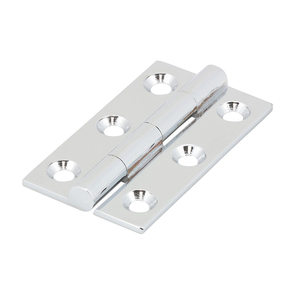 Timco Solid Drawn Hinge - Solid Brass - Polished Chrome