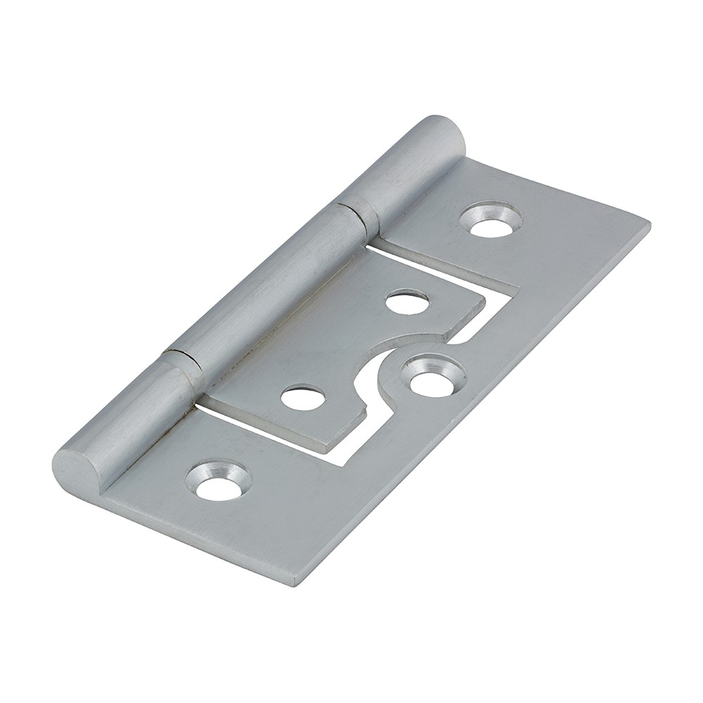 Timco Plain Bearing Flush Hinge - Solid Brass - Satin Chrome