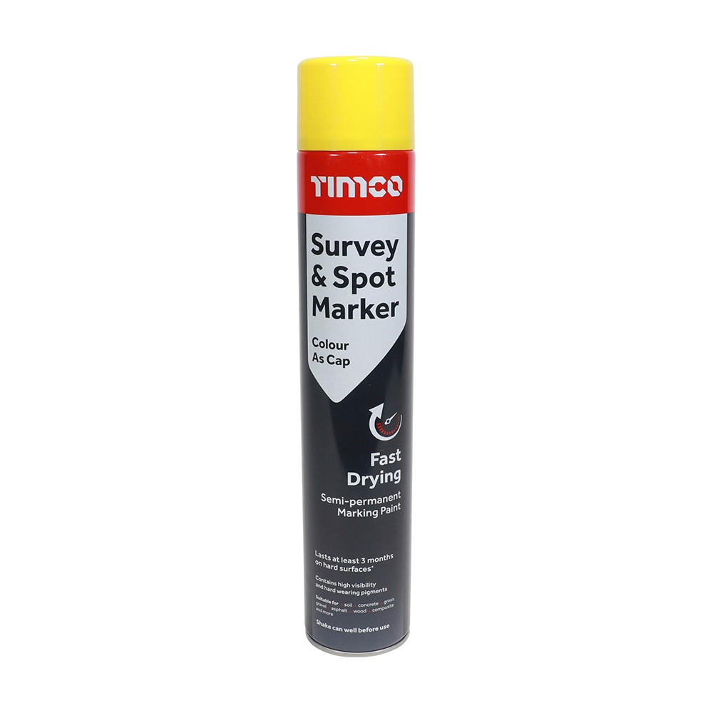 Timco Survey & Spot Marker 750ml - Yellow