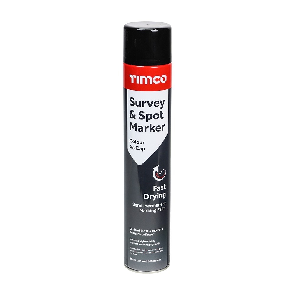 Timco Survey & Spot Marker 750ml - Black