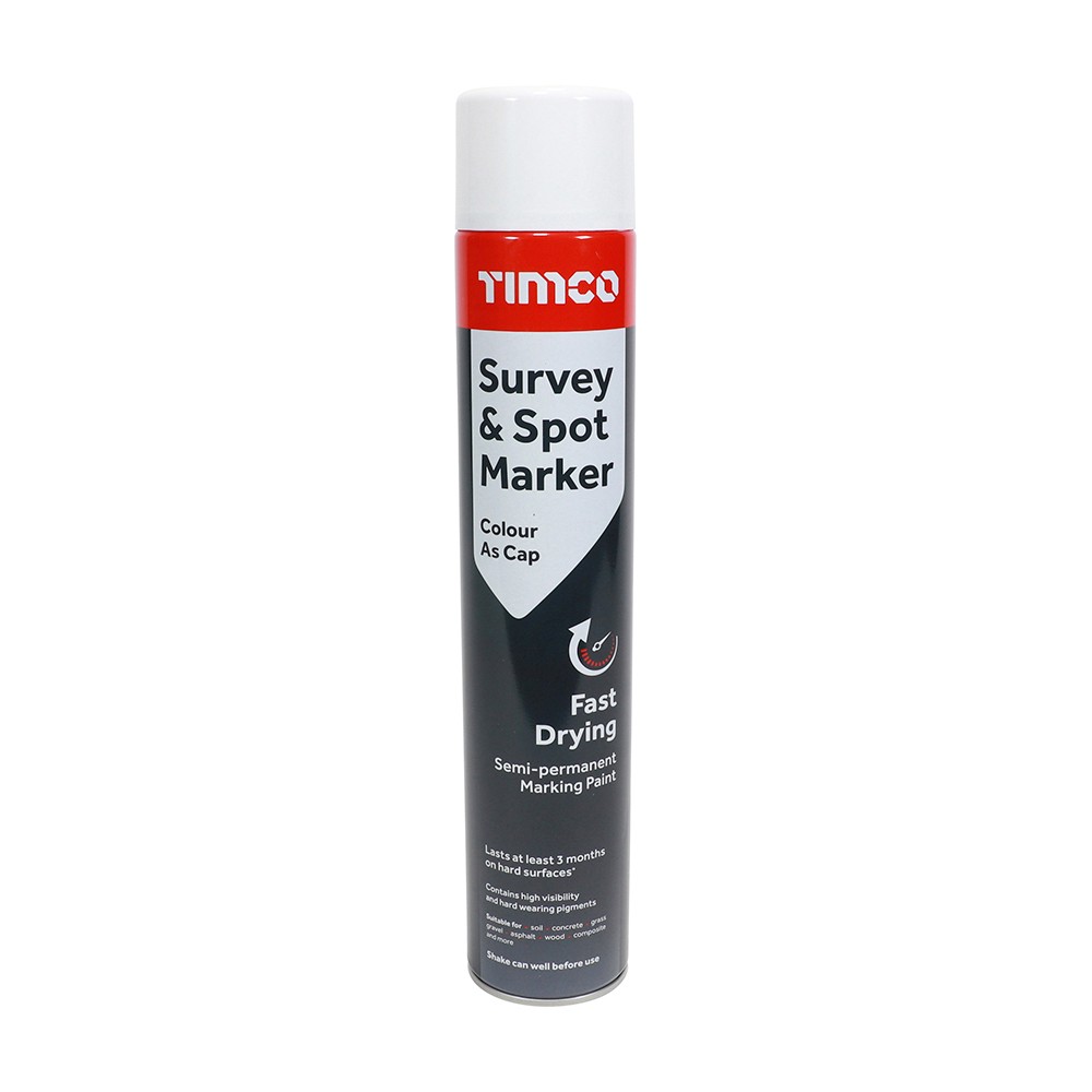 Timco Survey & Spot Marker 750ml - White
