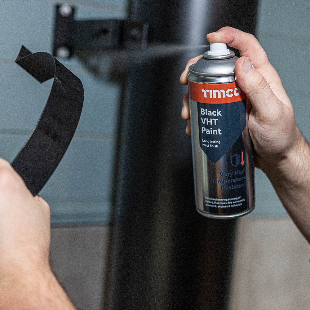 Timco Black VHT Paint 380ml