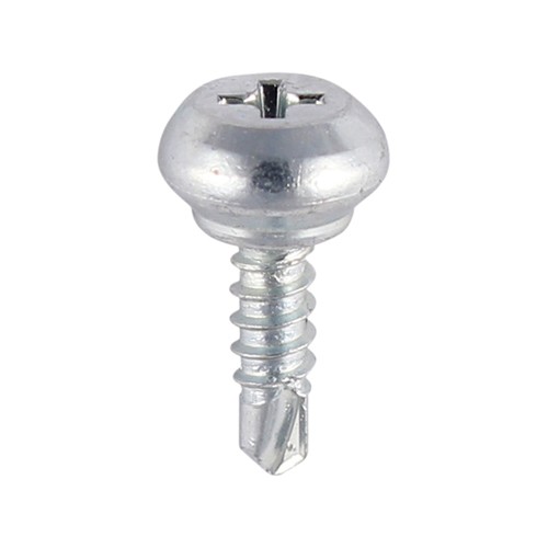 Timco Weather Bar Self Drilling & Tapping Screws 4 x 13mm Nipple Head Phillips - Zinc