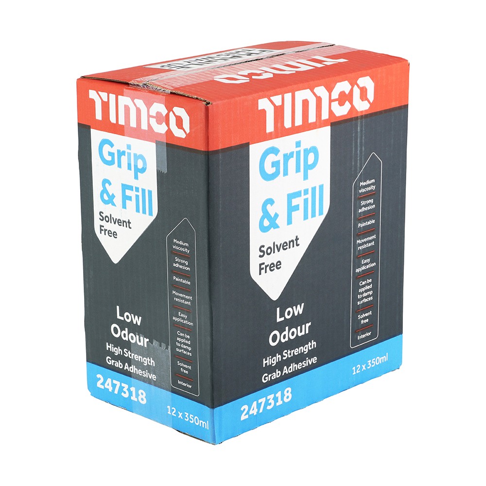 Timco Grip & Fill - Solvent Free - White 350ml